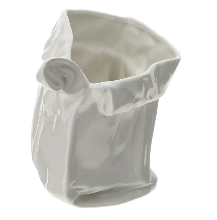Vaso cartoccio in porcellana - H.25x17x20 cm - Hervit