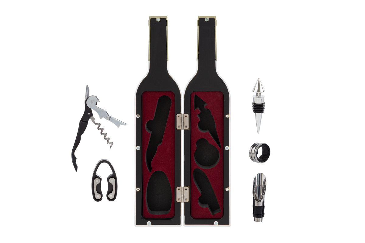 Sorsi d'Amore - Accessori 5 pz vino in bottiglia - H.32x7 cm - Le Stelle