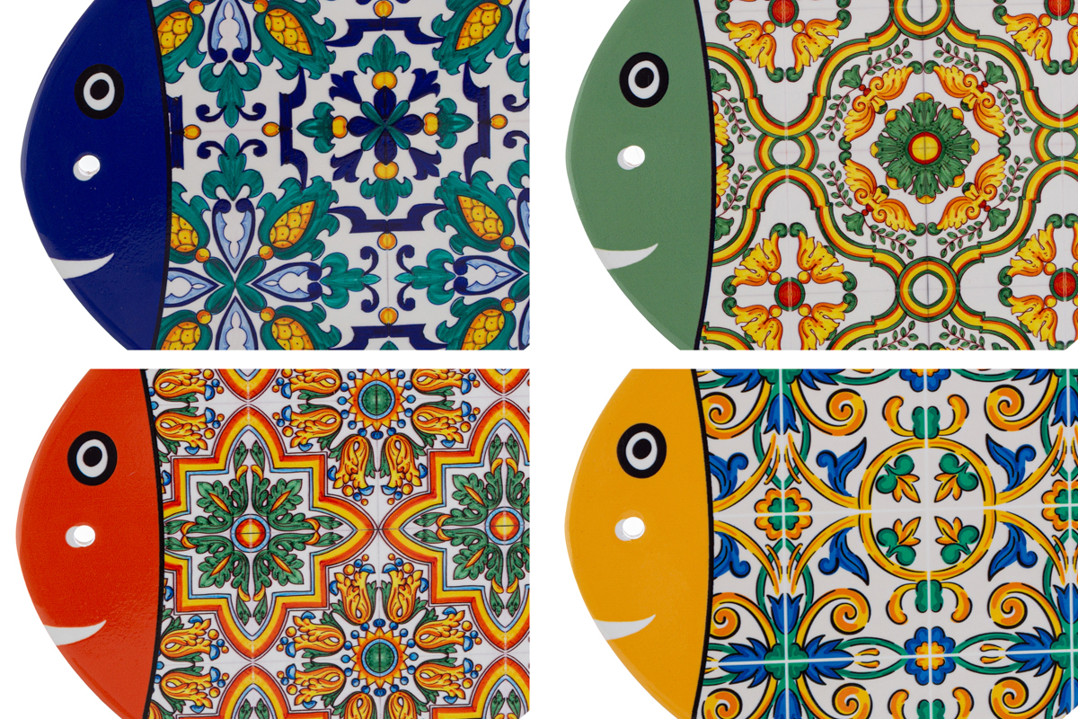 Poggia pentola pesciolino in ceramica c/astuccio - 4 colori ass - 15x20 cm - Le Stelle - Foto 3