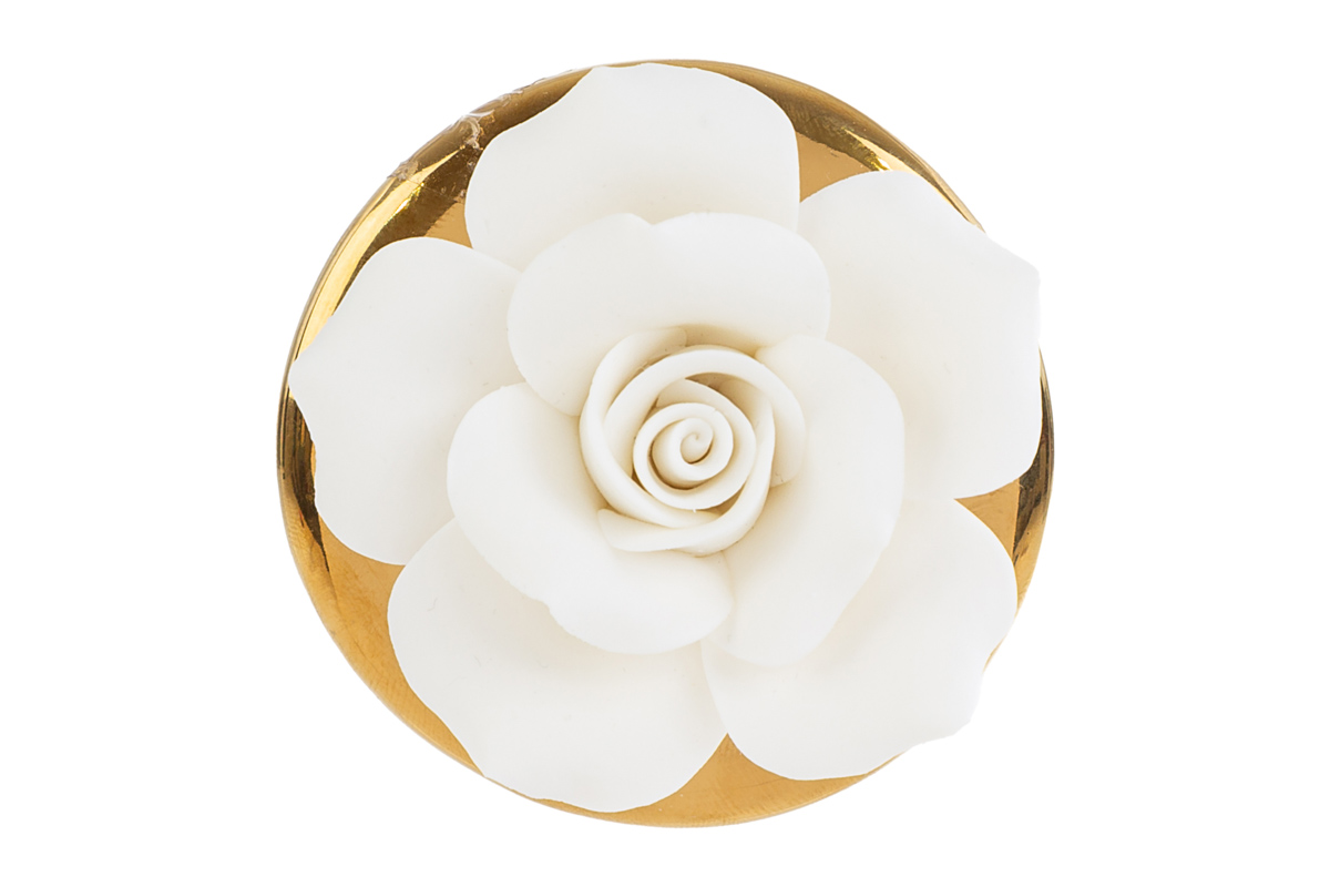 Candela rosa col.Bianco c/astuccio - H.9x7.5 cm - Le Stelle