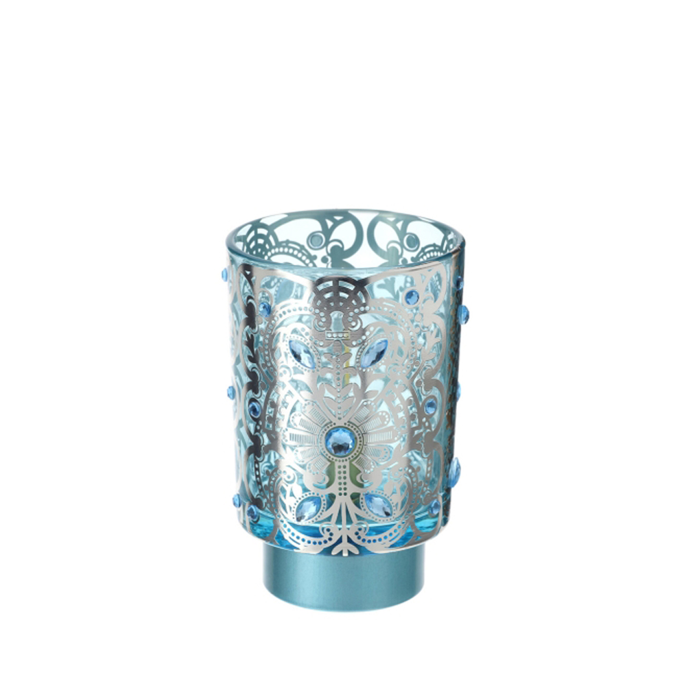 Lampada in vetro a led Byzatium - vari colori - 10x15 cm - Hervit - Foto 4