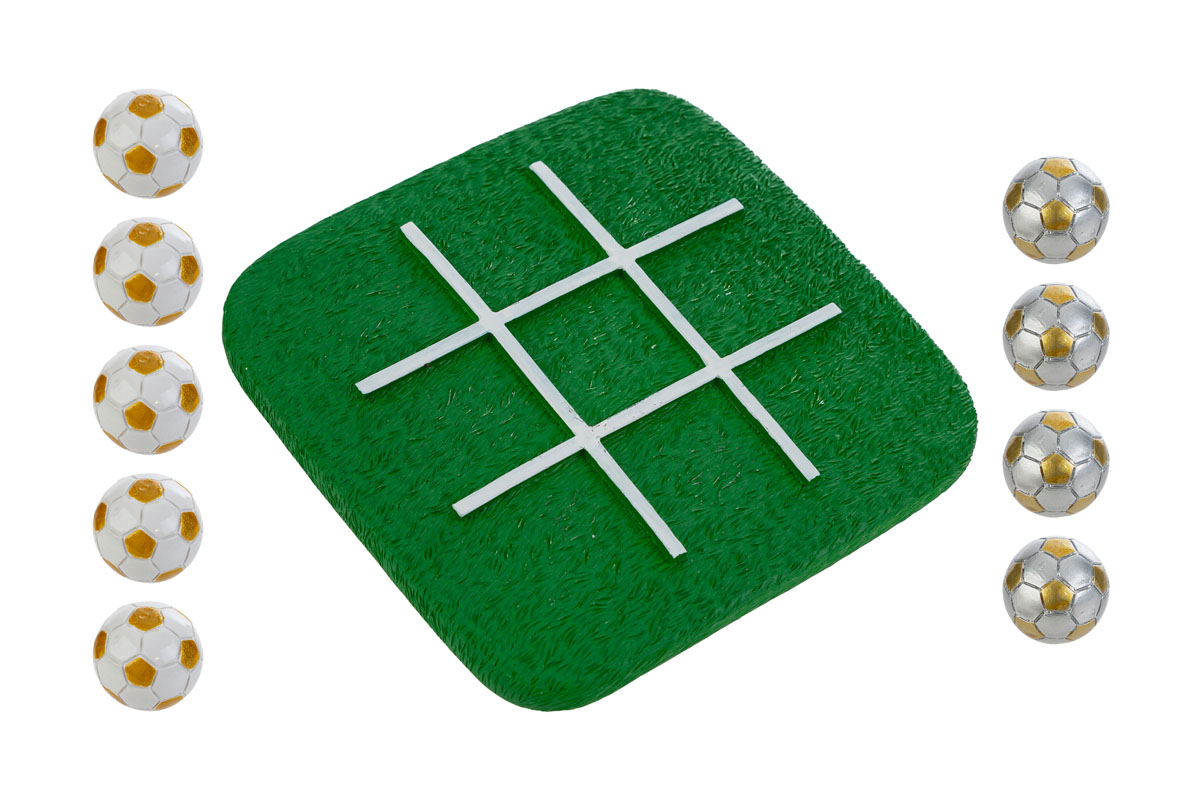 Set tris pallone in resina c/astuccio - 13.5x13.5x4 cm - Le Stelle