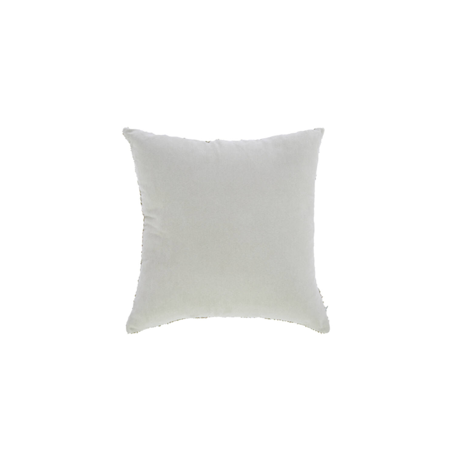 Cuscino arredo in cotone verde-crema COSMO - 45x45 cm - Light e Living
