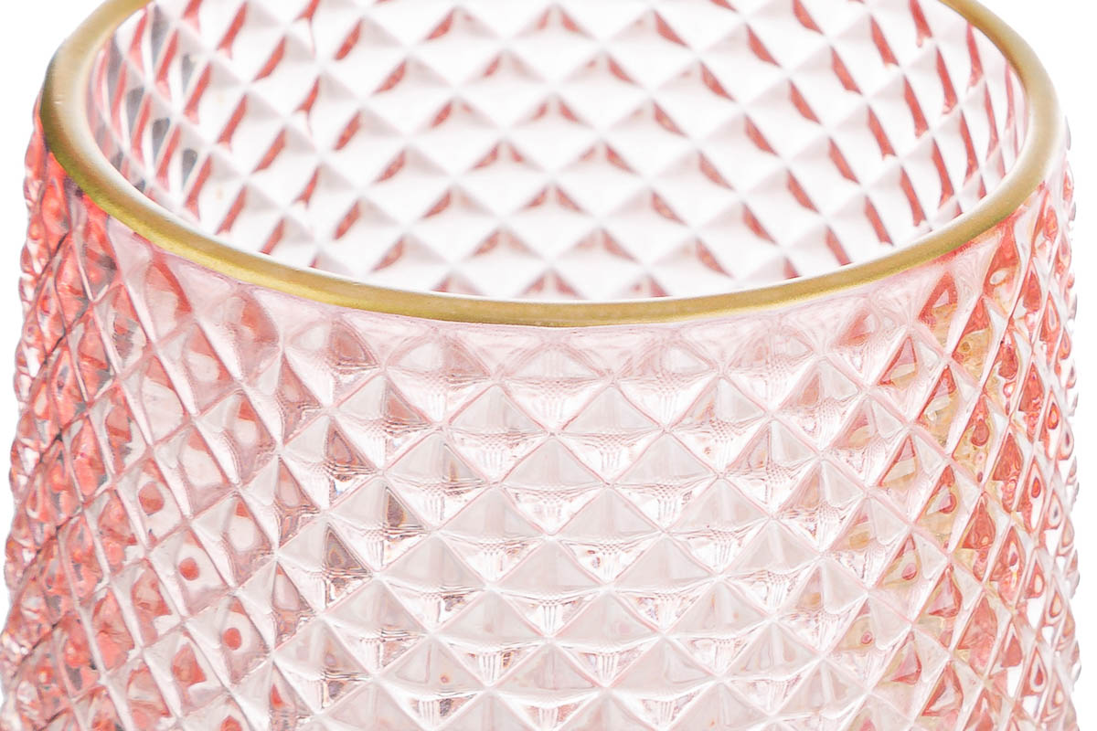 Portacandela in vetro colorato - Vari colori - H.10x9 cm - Le Stelle - Foto 6