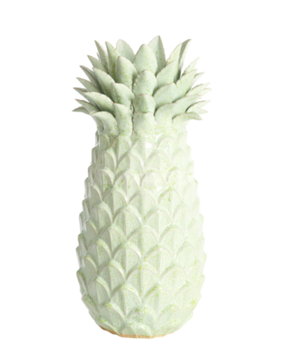 Vaso in ceramica ananas mod. NANASI verde menta - H.55.5x29 cm - Light e living