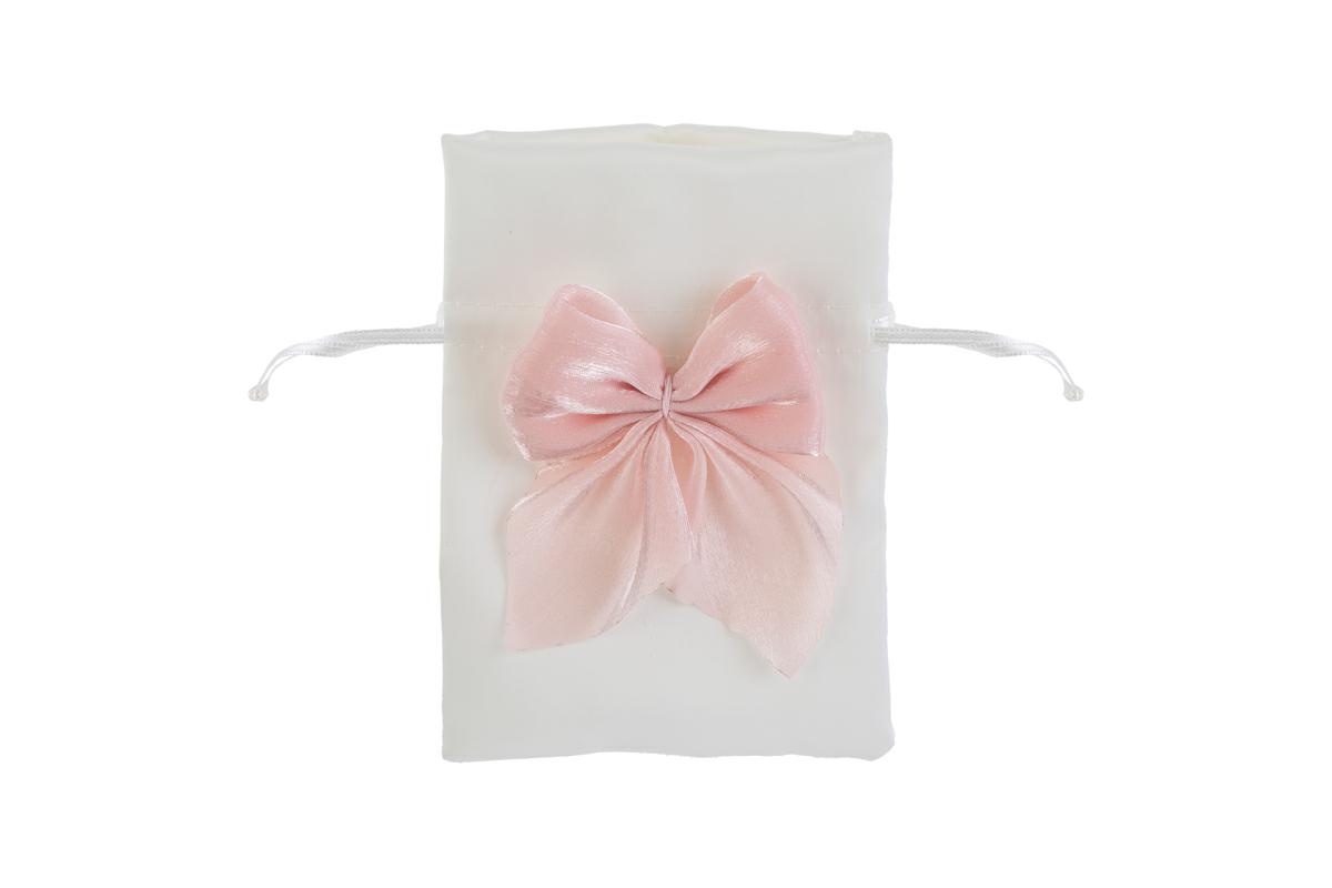 Sacchetto in raso con fiocco - 3 colori - 10x14 cm - Le Stelle