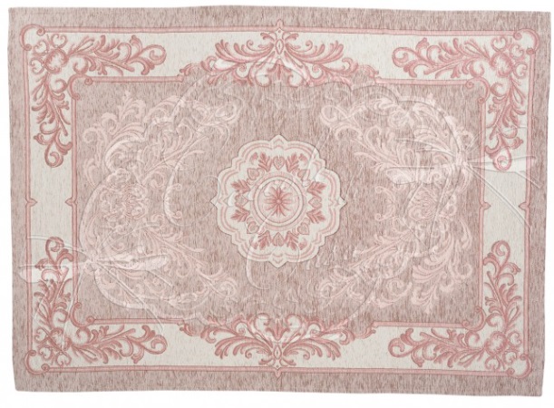 Tappeto con antiscivolo - Misura:  85x150 cm - cipria