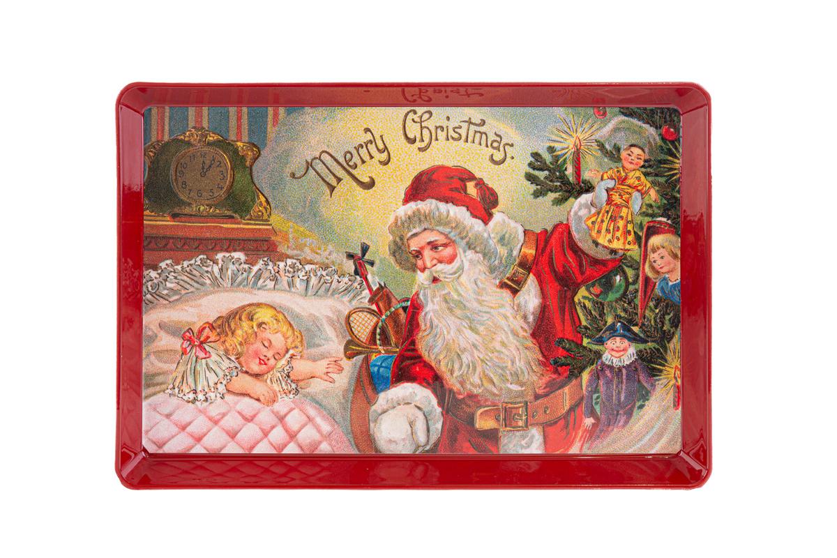 Vassoio melamina Babbo Natale - 31.5x21.5 cm