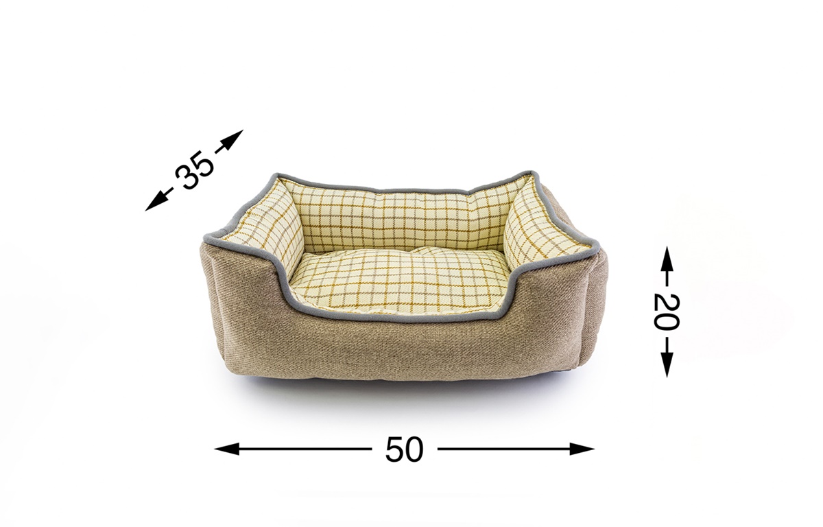 Cuccetta divano col.beige per animali domestici - 50x35xh20 cm - Le Stelle