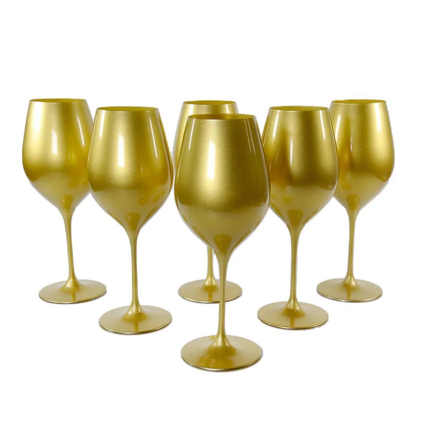 Set 6 calici oro Kristoff - 660 ml - Fade