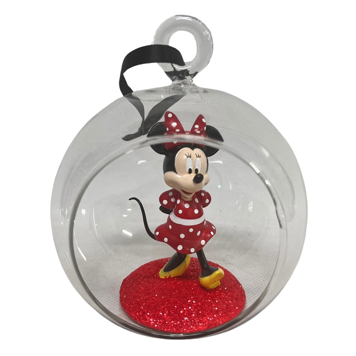 Decorazione Minnie 3D in palla di vetro c/scatola regalo - H.12 cm - DIsney