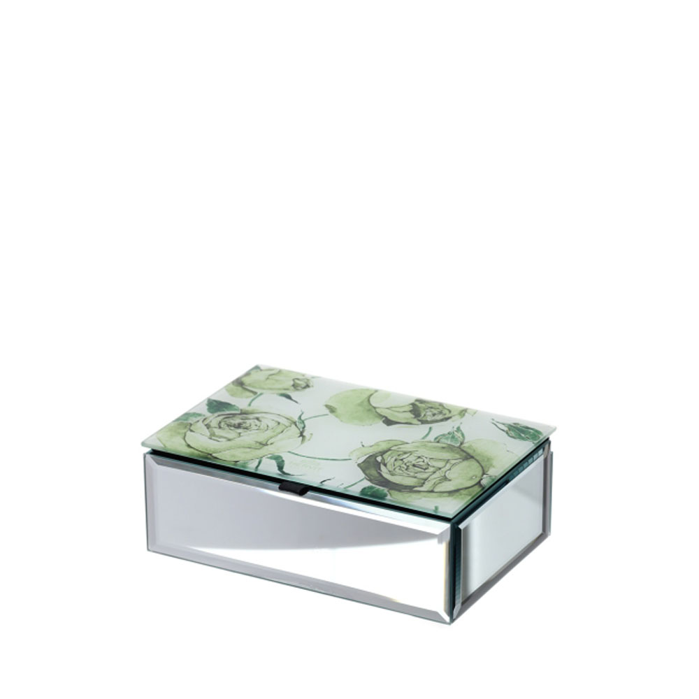 Cofanetto portagioie specchiato Rose Baccarat - vari colori - 15x10x5 cm - Hervit