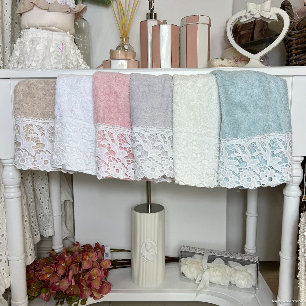 Set asciugamani viso + ospite Prato Fiorito - atelier 17