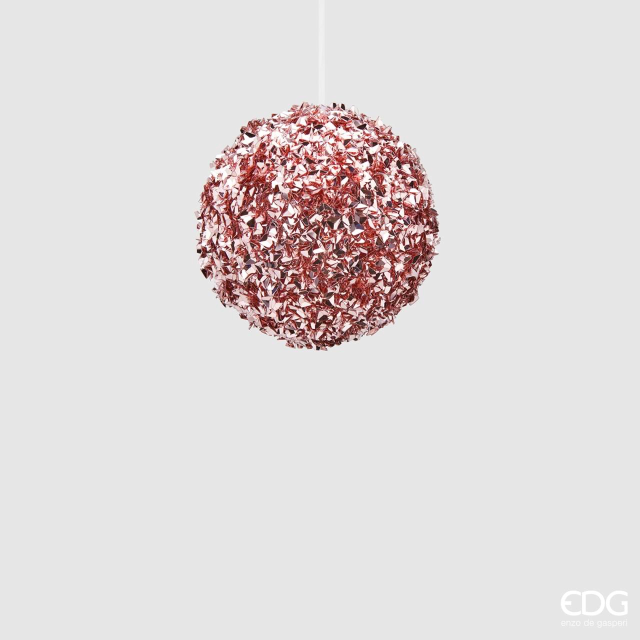 Palla glitter in pvc rosa - diam. 10 cm - EDG
