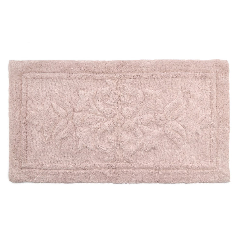 Tappeto bagno arabesque rosa - 55x100 - nuvole di stoffa