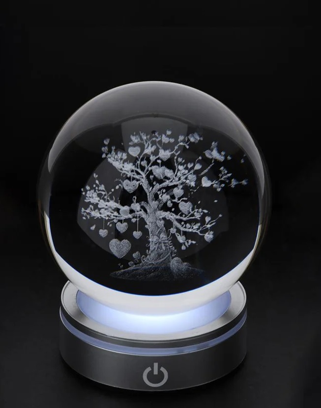 Sfera Crystal Planet Life Tree - diam.6 cm - Hervit
