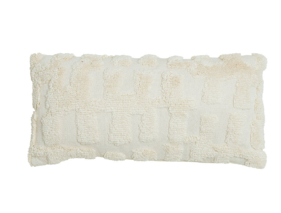 Cuscino arredo rettangolare crema mod.SARMI - 60x30 cm - Light e Living