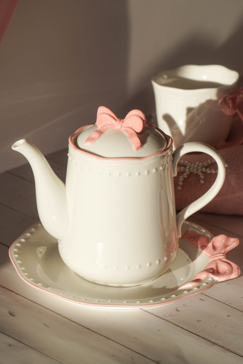 Teiera Ribbon Grace in porcellana - ml 250 - Isabelle Rose