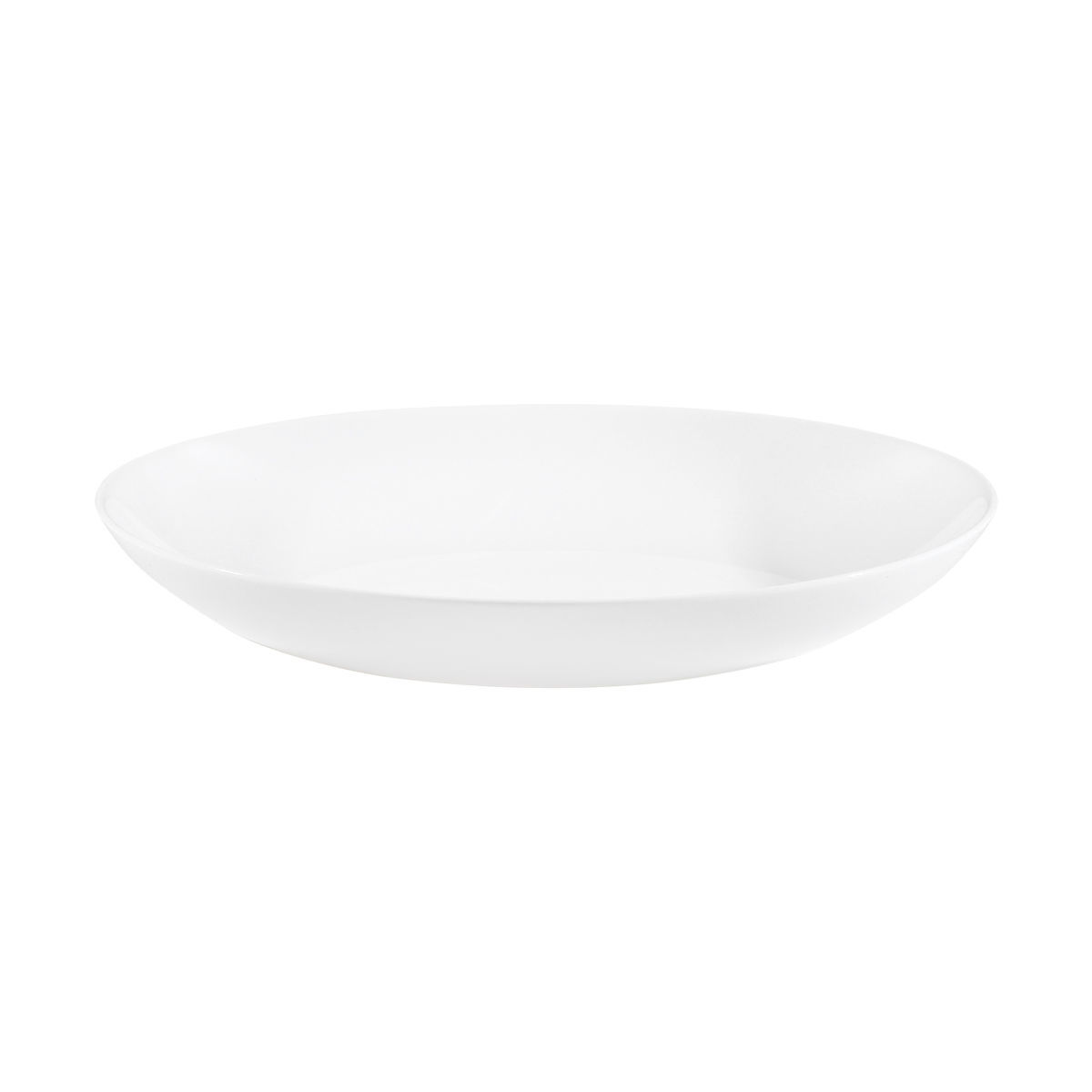 Servizio di piatti 18 pz in vetro bianco opaco - Estia