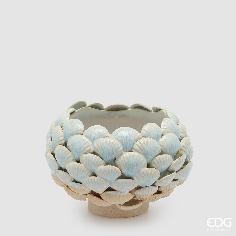 Vaso Chakra Conchiglie - H.18x24 cm - EDG