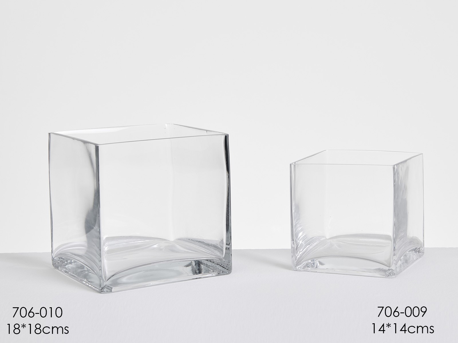 Vaso in cristallo Stuttgart - 18x18x18 cm - Belda