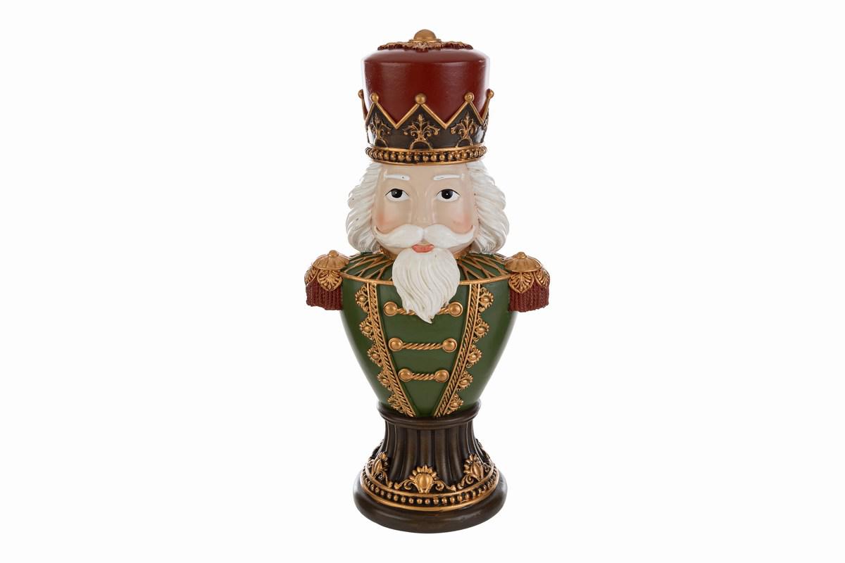 Mezzo busto schiaccianoci in resina - H.31 cm - Le Stelle