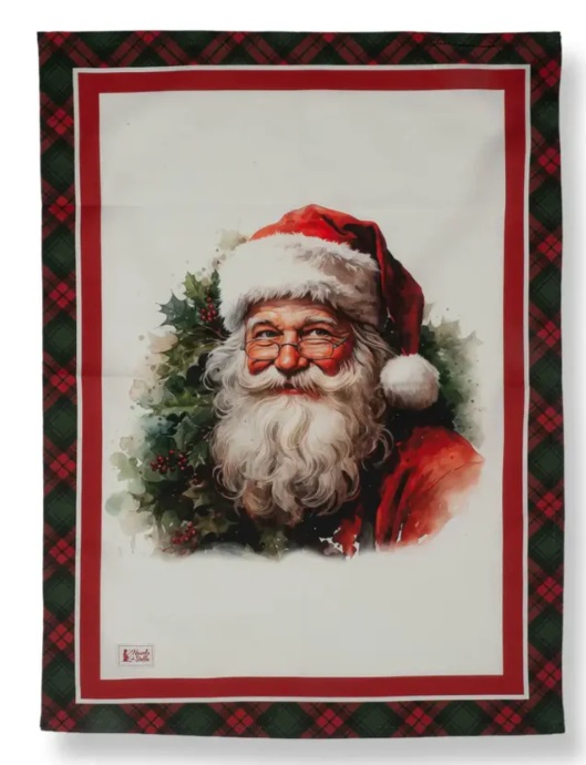 Strofinaccio natalizio in cotone - 50x70 cm - assortiti - Nuvole di Stoffa