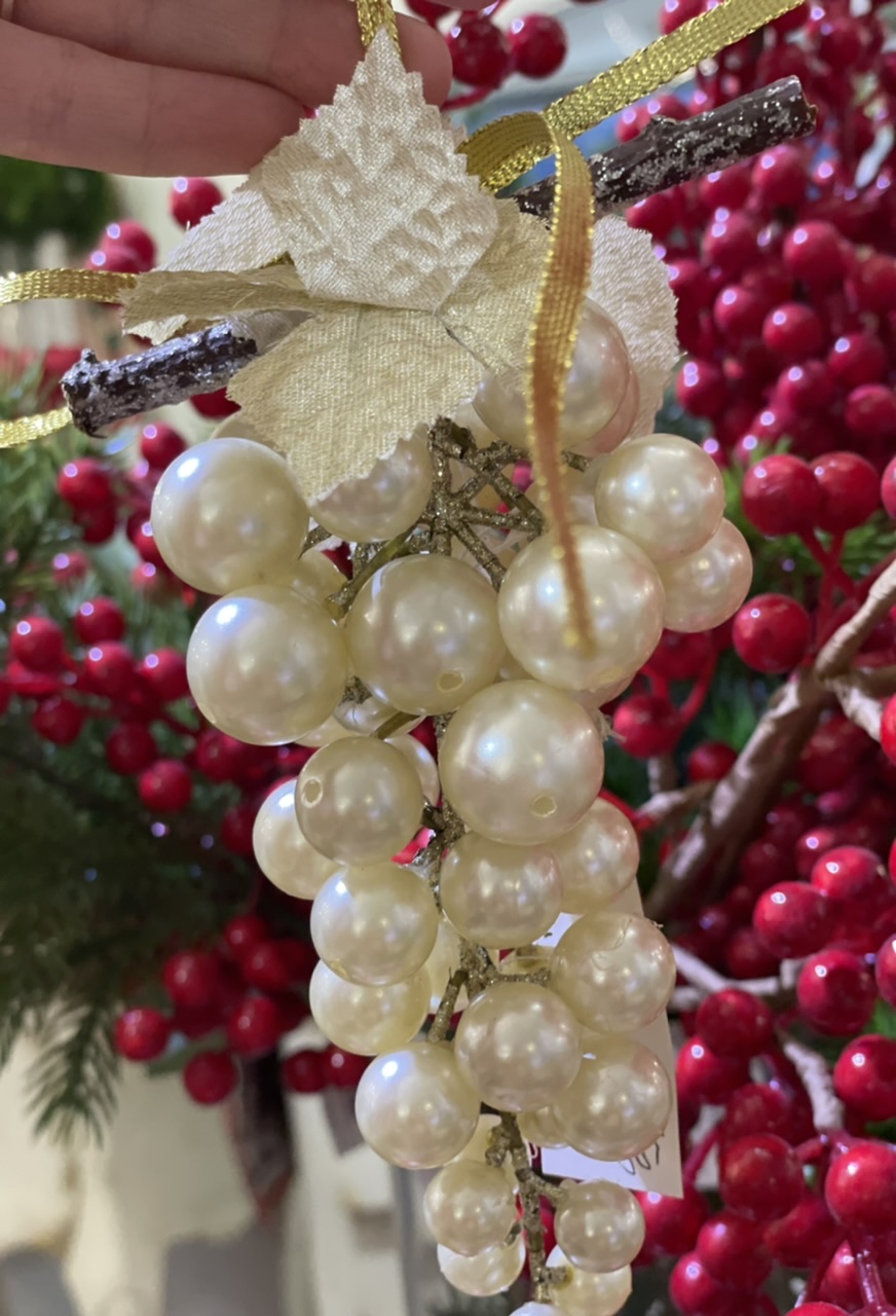 Appendino grappolo uva - decoro natalizio