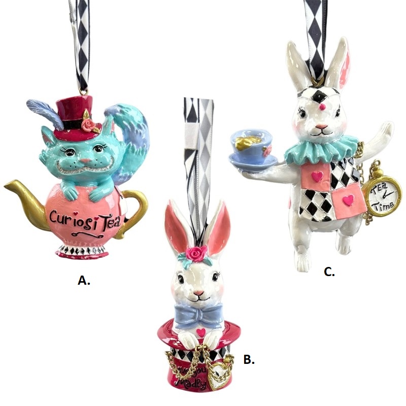 Decorazione natalizia Personaggi Alice  in resina - H.10 cm - KurtAdler
