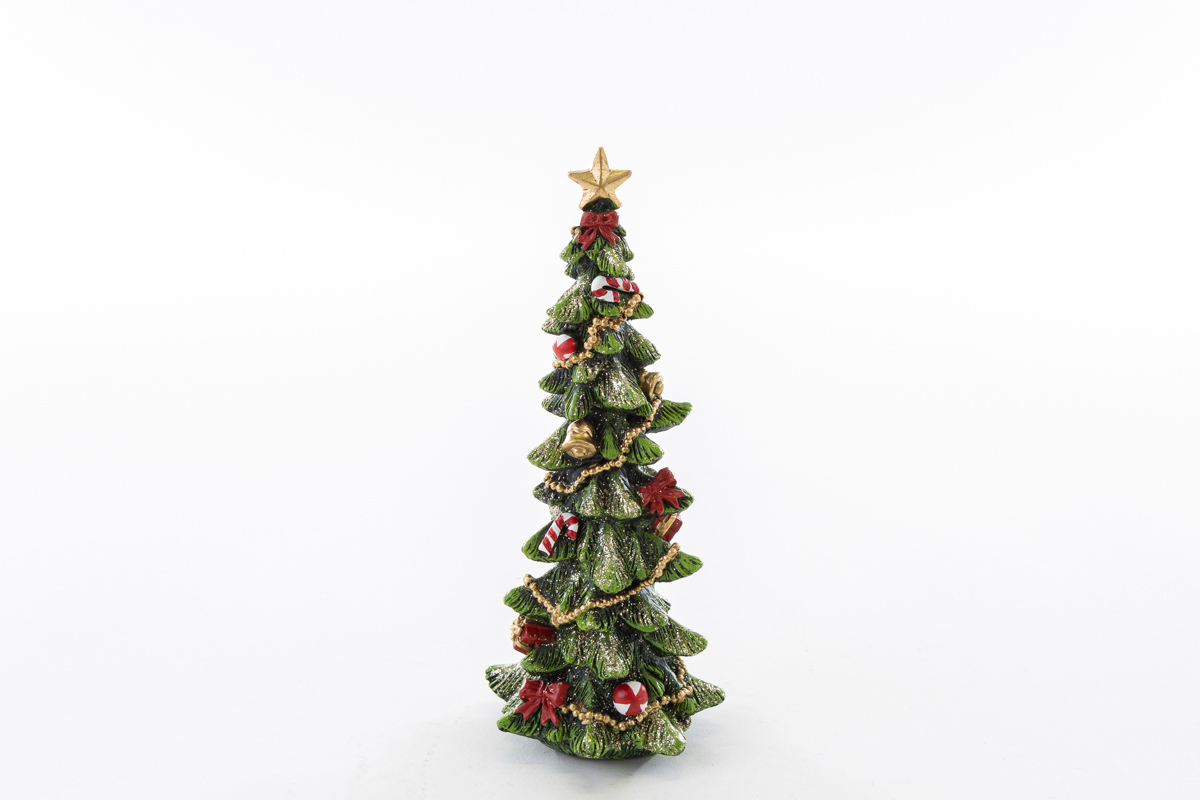 Albero natalizio in resina - H.19 cm