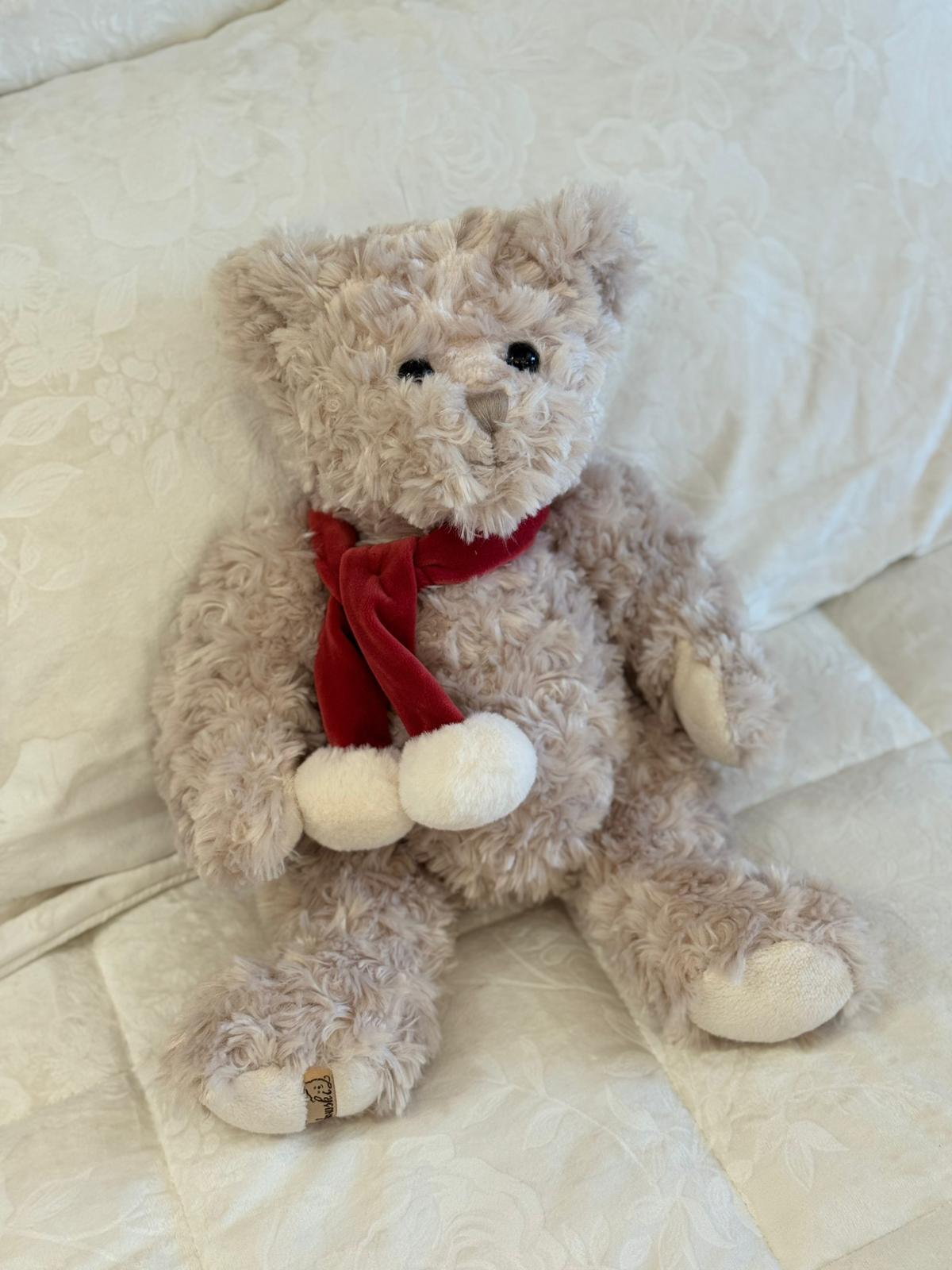 Orsetto peluche con sciarpa natalizia Alexander - H.35 cm - Bukowski