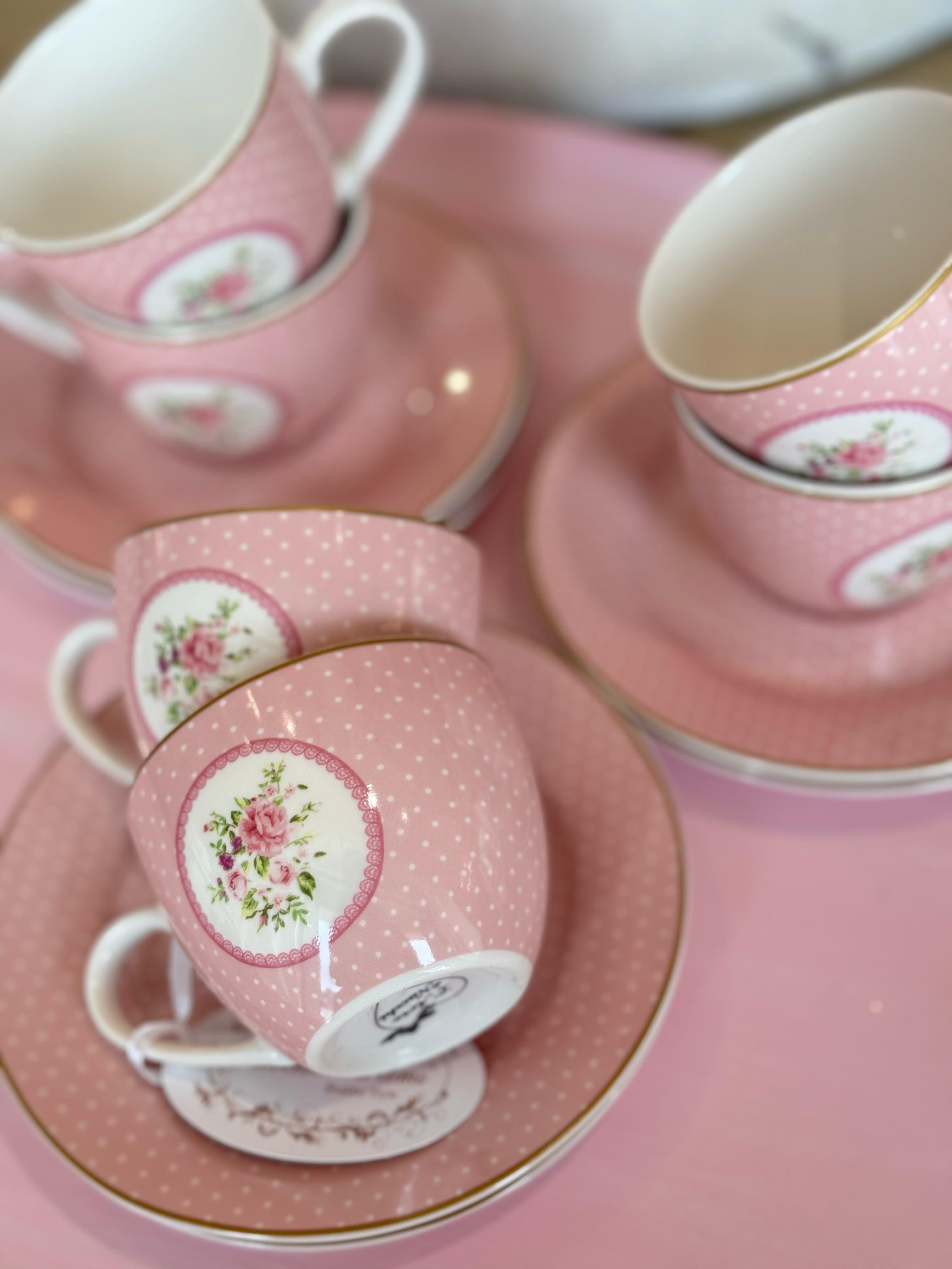 Set 6 tazzine da caffè con piattino in ceramica decorata - L'Arte di Nacchi
