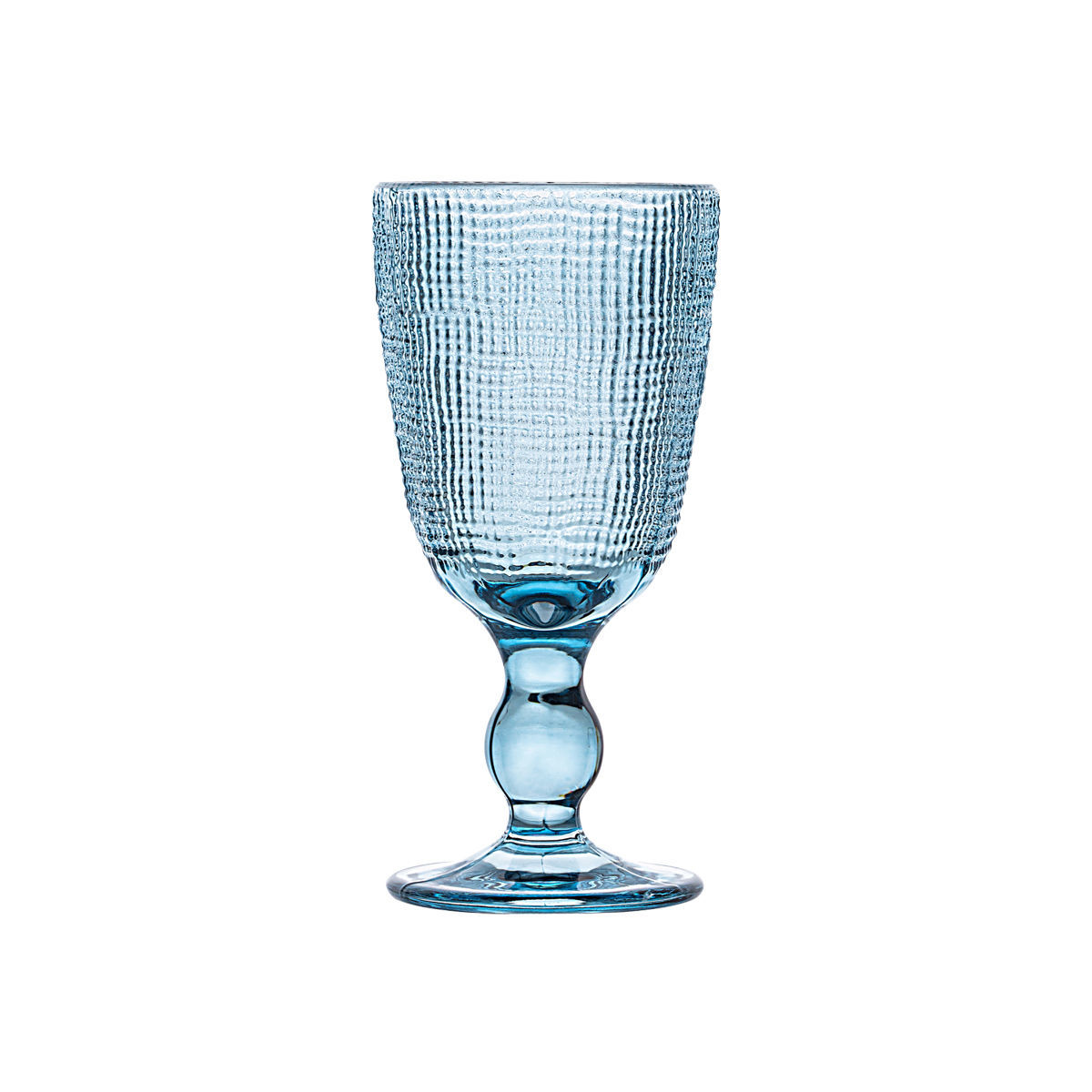 set 6 calici da vino in vetro blu - 250 ml - Estia