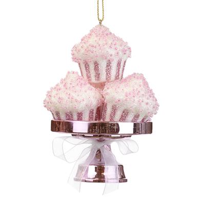 Decoro cupcake su alzatina - h. 12 cm - Goodwill