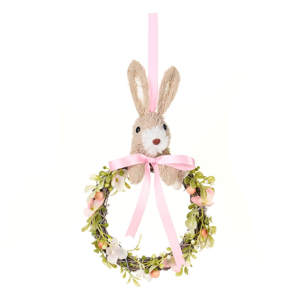Ghirlanda primaverile c/coniglio Dorothy - H.30 cm - Nuvole di Stoffa