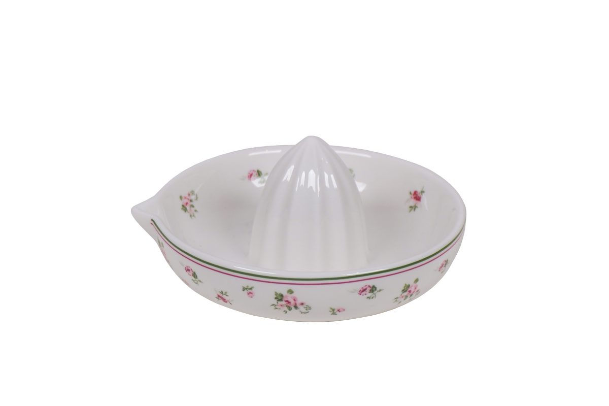 Spremiagrumi in porcellana con fiori - Linea Lisa - 13 cm - Isabelle Rose