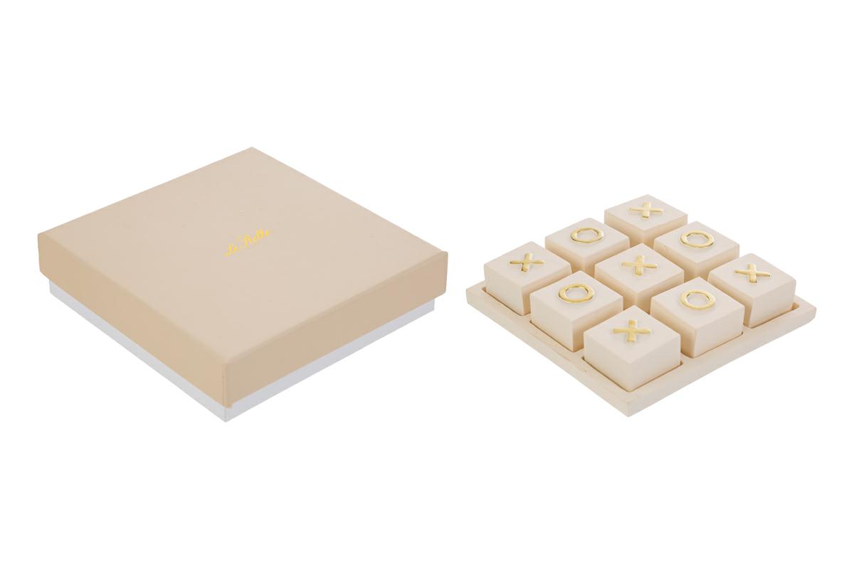Set tris in resina c/astuccio - 12x12x3 cm - Le Stelle