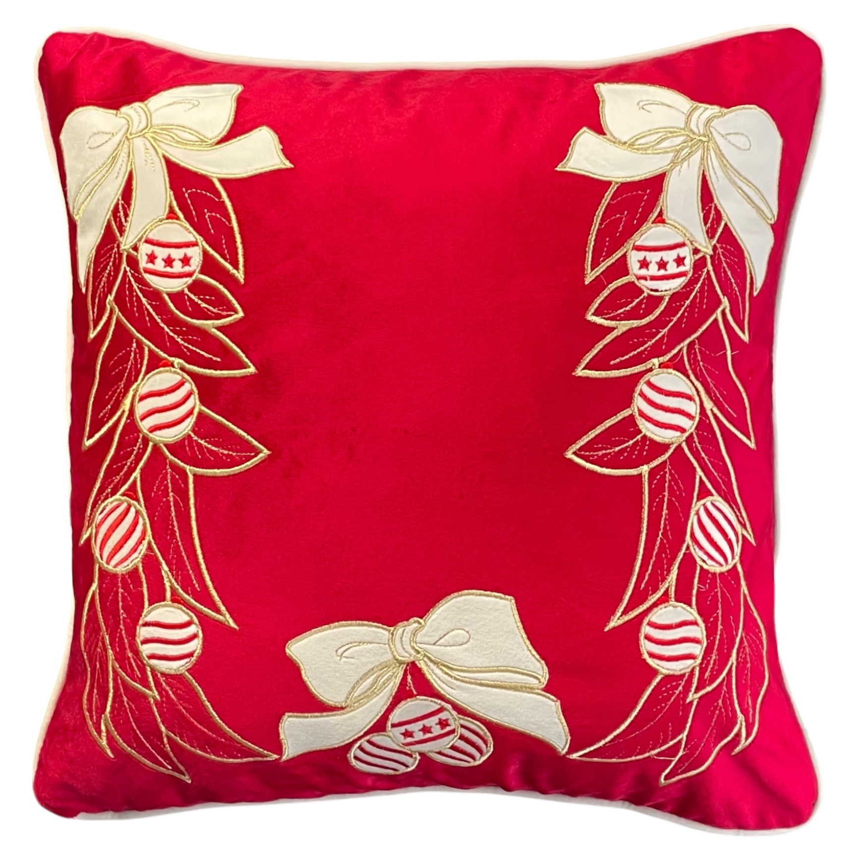 Cuscino quadrato natalizio in velluto Jolie - 47x47 cm - vari colori - Clodette