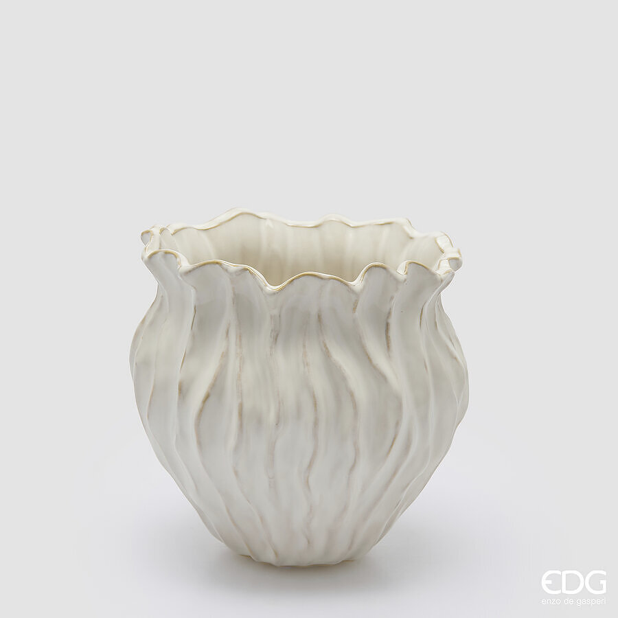 Vaso Freaky corteccia anfora - 2 varianti - H.18x18.5 cm - EDG