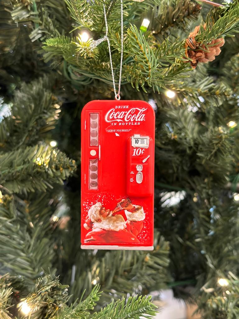 Frigo Coca cola da appendere in plastica - 9 cm - Christmas Inspirations