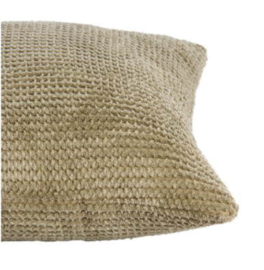 Cuscino arredo quadrato velluto verde mod.CORDI - 45x45 cm - Light e Living