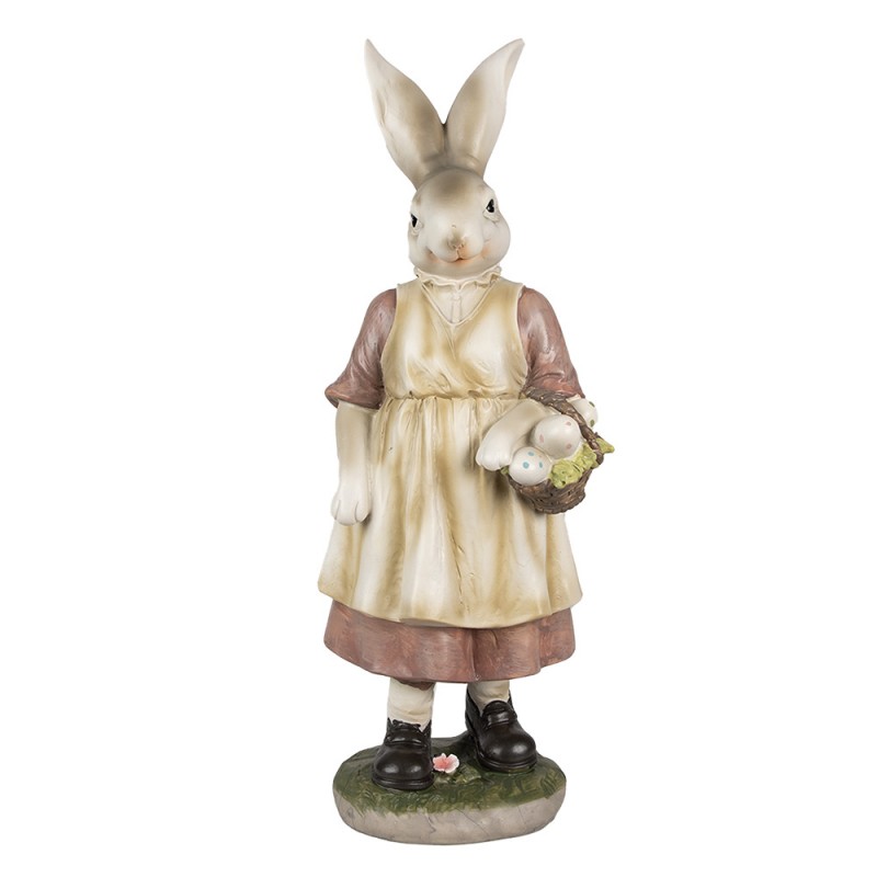 Statua decorativa coniglio con cestino - H.38 cm - Clayre&Eef