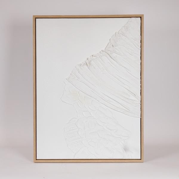 Quadro su tela Dea Bendata a rilievo c/cornice oro - 60x80 cm - Eurolamp