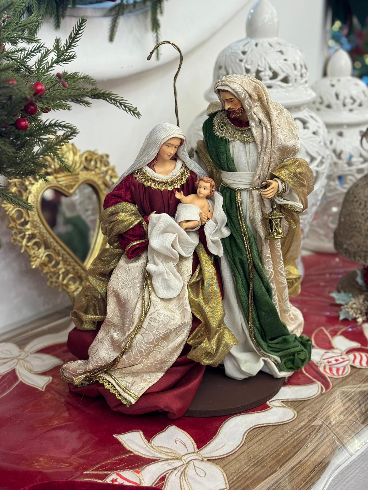 Nativita' King in tessuto 3 pezzi c/base- h.40 CM - EDG