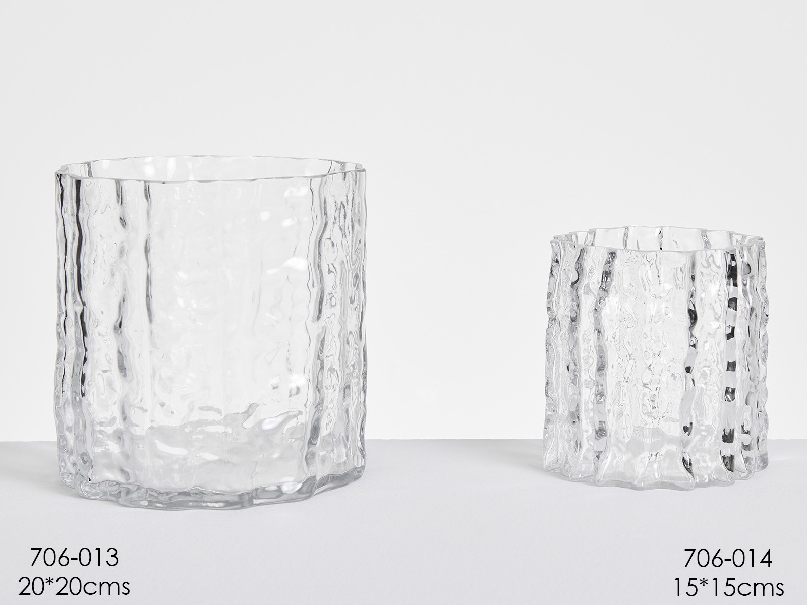 Vaso in vetro Palermo - 15x15x15 cm - Belda