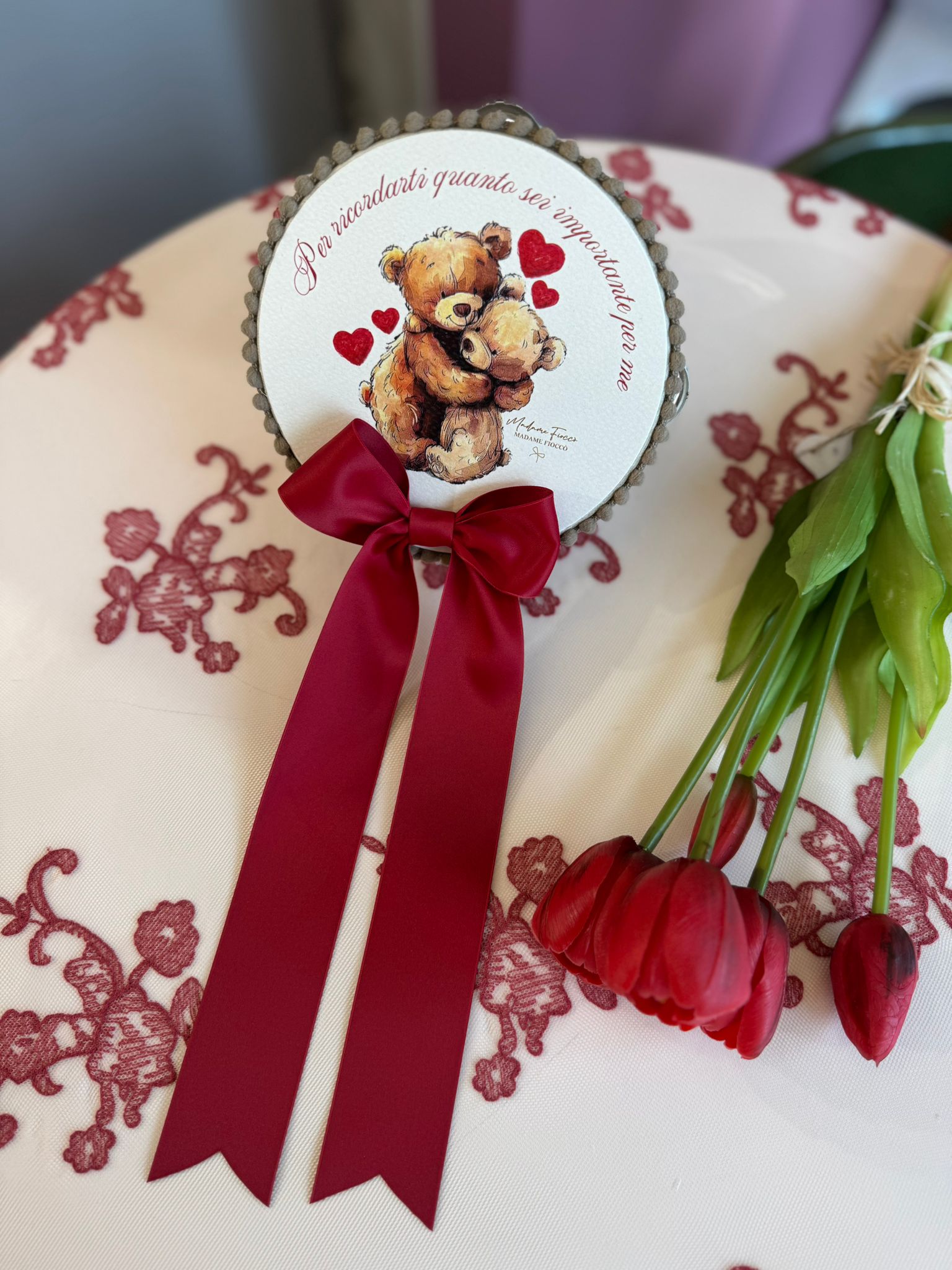 Tamburello Love - 13 cm - Madame Fiocco