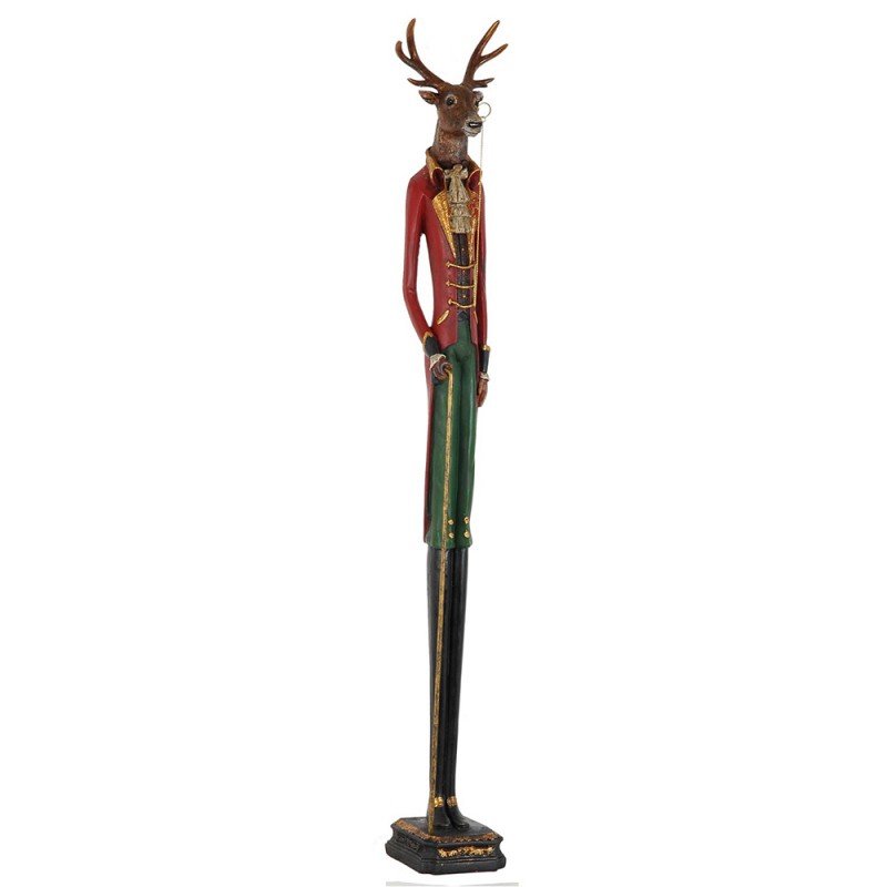Statua decorativa renna in resina - 12x12x92 cm - Clayre & Eef