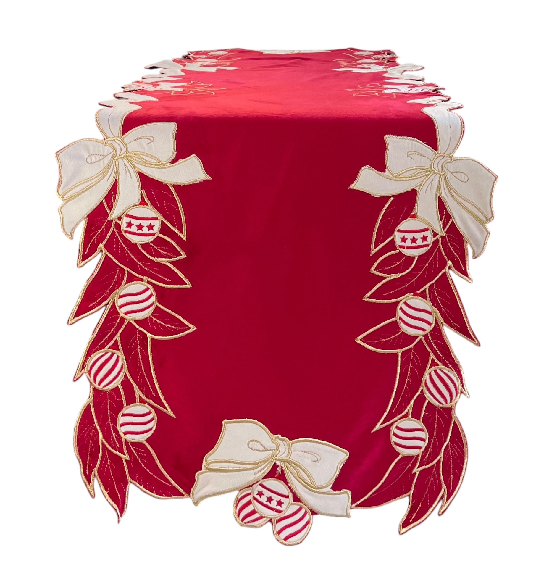 Runner natalizio in velluto Jolie - 140x49 cm - vari colori - Clodette