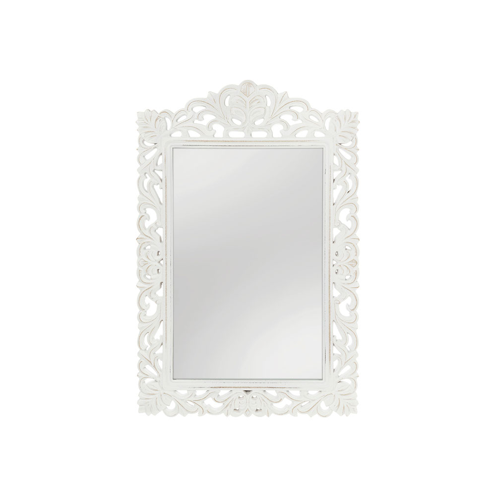 Specchio da muro con cornice intagliata in legno - 56x84 cm - L'arte di Nacchi