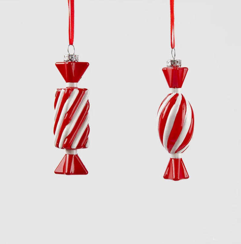 Decorazione caramella da appendere in plastica - 2 ass - H.10 cm - EDG